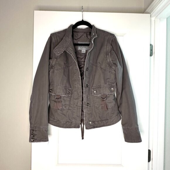 ARIZONA JEAN COMPANY |  Jacket w/ removable hoodie & sleeves, pockets | Gray | M - Picture 3 of 10